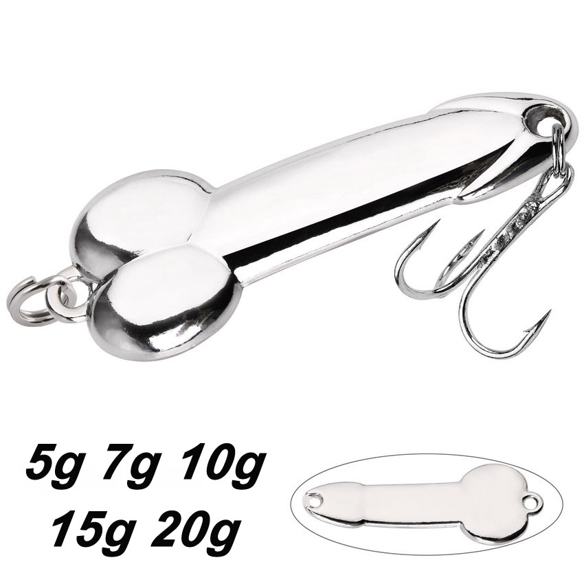 Metal Spoon Penis Shape Fishin - Fishing Lure Spinnerbait 评论和价格