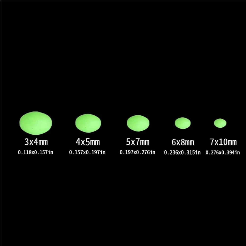 B 375Pcs/Set Night Luminous Fi - Fishing Lure Soft Plastic 评论和价格