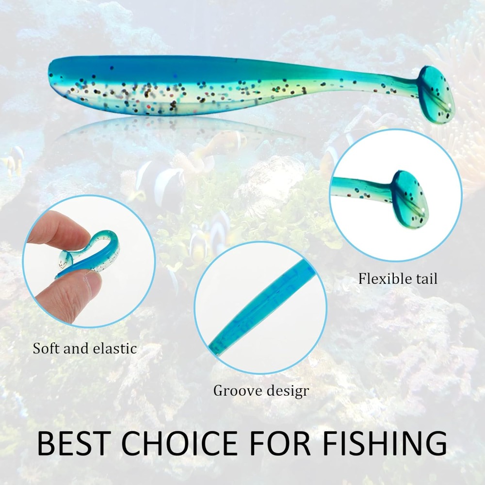 40pcs Micro Soft Fishing Lures - Fishing Lure Swimbait 评论和价格