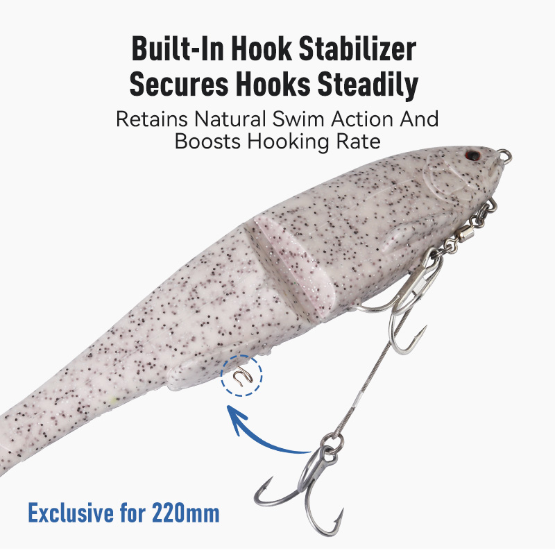 1pc Soft Jointed Swimbait Sink - Fishing Lure Swimbait 评论和价格