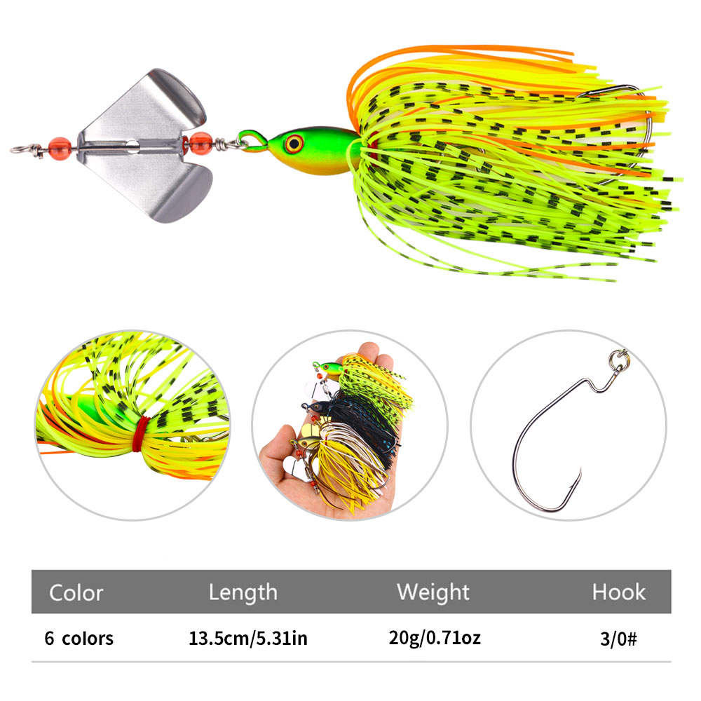 1PC 13.5cm 20g  Fishing Lures  - Fishing Lure Buzzbait 评论和价格